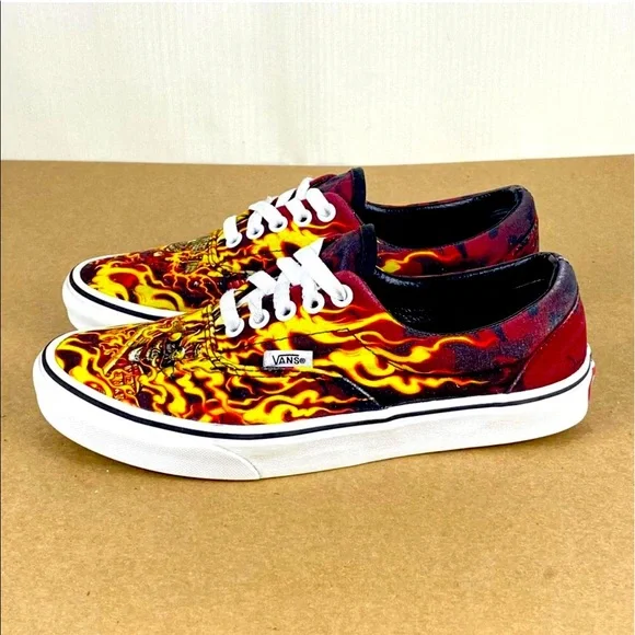 Vans Old Skool Samurai Rising Flame Black Red Yellow Sneakers Men 5.5 / Women 7 s-l400.jpg main image 3